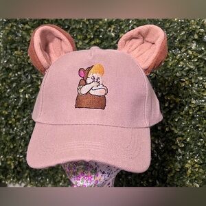 Cute Beige Cap with lost boys Embroidery and Ears